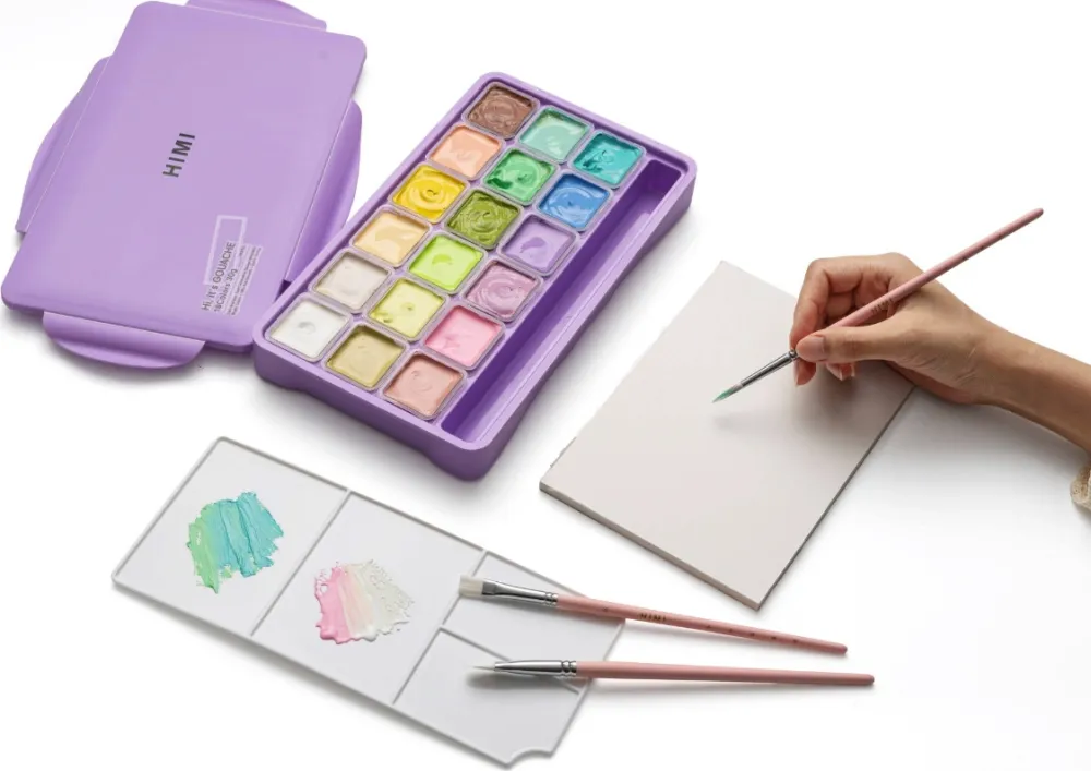 HIMI Zestaw gwaszy Jelly Cup Pastel Purple - - 18 szt. > Farby Gwasze I Tempery