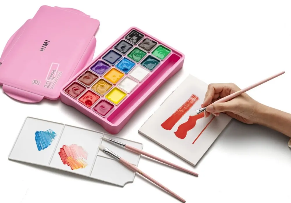 HIMI Zestaw gwaszy Jelly Cup Pink - - 18 szt.