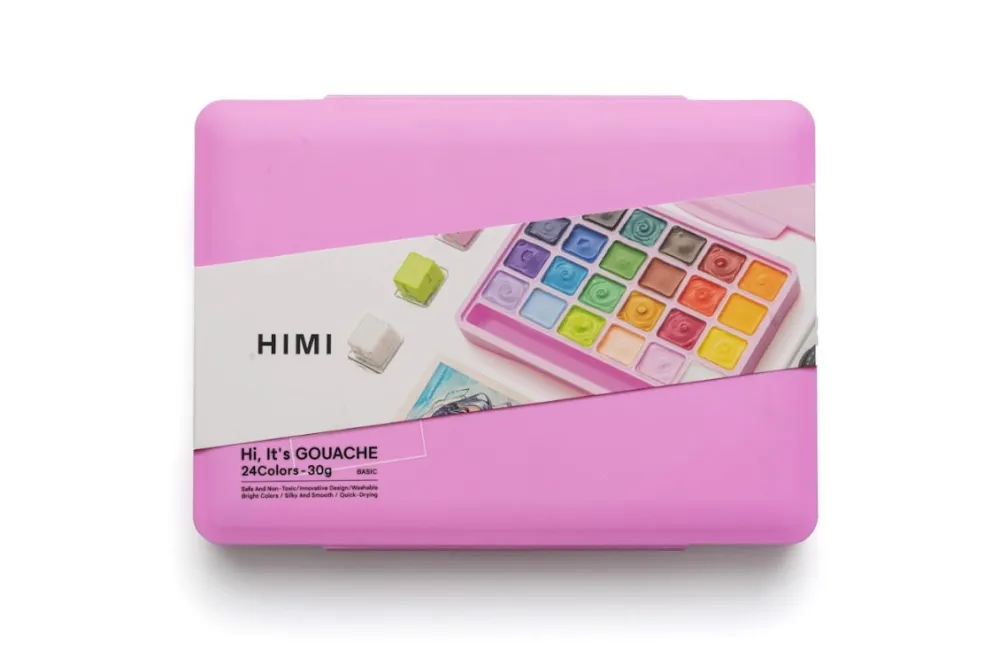 HIMI Zestaw gwaszy Jelly Cup Pink - - 24 szt. > Farby Gwasze I Tempery