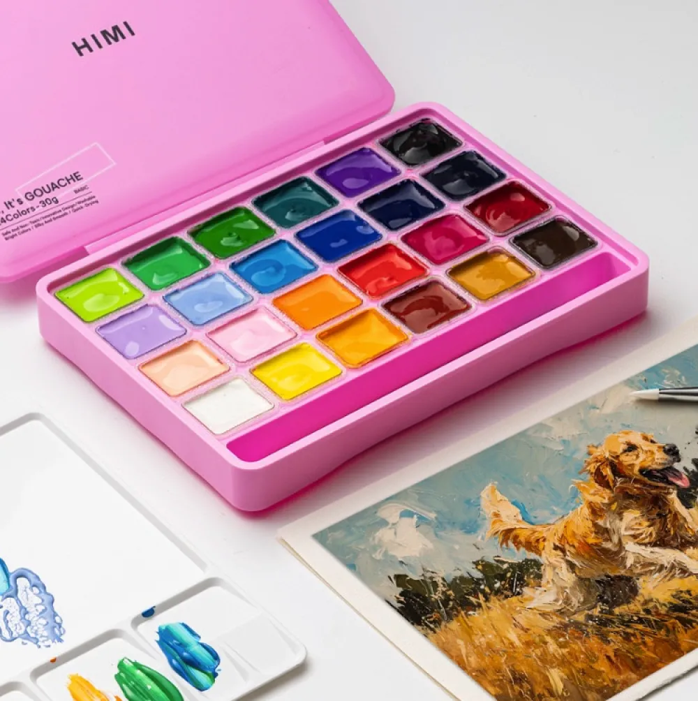 HIMI Zestaw gwaszy Jelly Cup Pink - - 24 szt. > Farby Gwasze I Tempery
