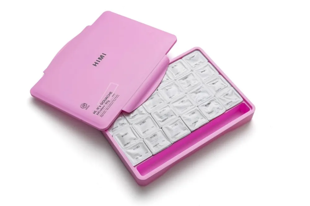 HIMI Zestaw gwaszy Jelly Cup Pink - - 24 szt. > Farby Gwasze I Tempery