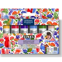 Lefranc & Bourgeois Zestaw gwaszy Linel Design - - 6 x 14 ml ><noscript><img width=