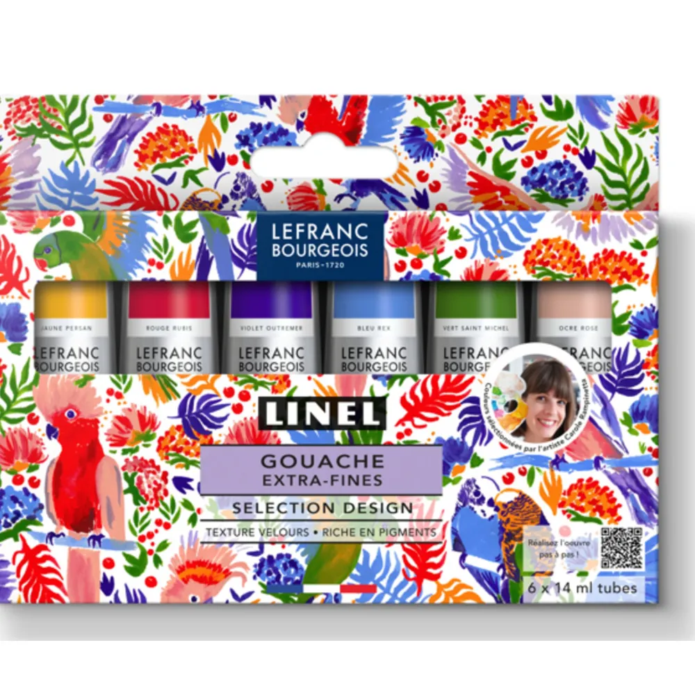 Lefranc & Bourgeois Zestaw gwaszy Linel Design - - 6 x 14 ml > Farby Gwasze I Tempery