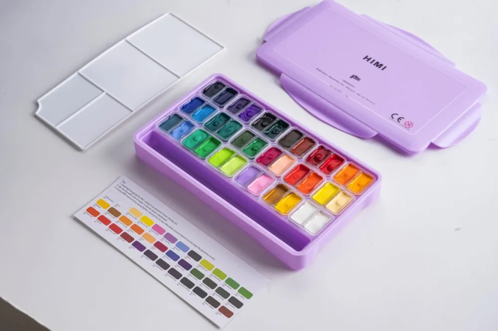 HIMI Zestaw gwaszy Twin Cup Purple - - 36 szt. > Farby Gwasze I Tempery
