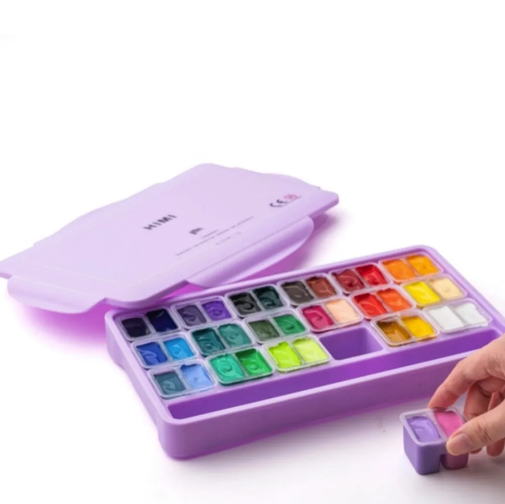 HIMI Zestaw gwaszy Twin Cup Purple - - 36 szt. > Farby Gwasze I Tempery