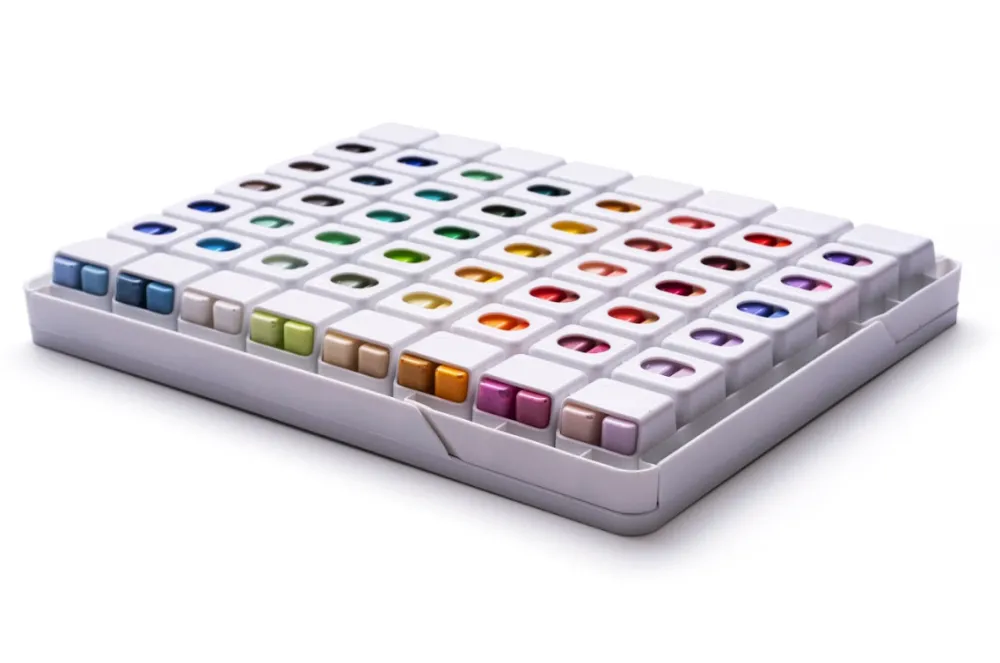 HIMI Zestaw gwaszy Twin Cup White - - 112 szt.