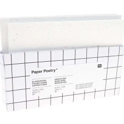 Rico Design Zestaw kopert i kart - Paper Poetry - White, B6, 10 szt.
