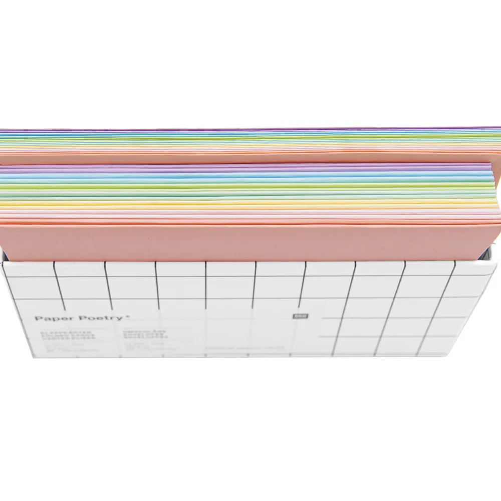 Rico Design Zestaw kopert i kart Rainbow - Paper Poetry - Pastel, B6, 14 szt. > Zestawy Kopert I Kart