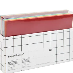 Rico Design Zestaw kopert i kart Rainbow - Paper Poetry - Classic, B6, 14 szt.