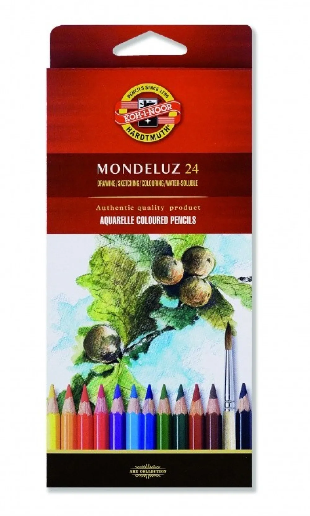 KOH-I-NOOR Zestaw kredek akwarelowych Mondeluz - - 24 szt.
