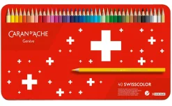 Caran d'Ache Zestaw kredek akwarelowych Swisscolor - - 30 kolorów > Kredki