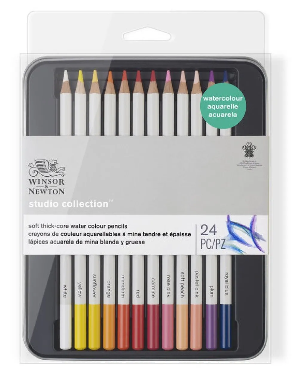 Winsor & Newton Zestaw kredek akwarelowych Studio Collection - - 24 szt.