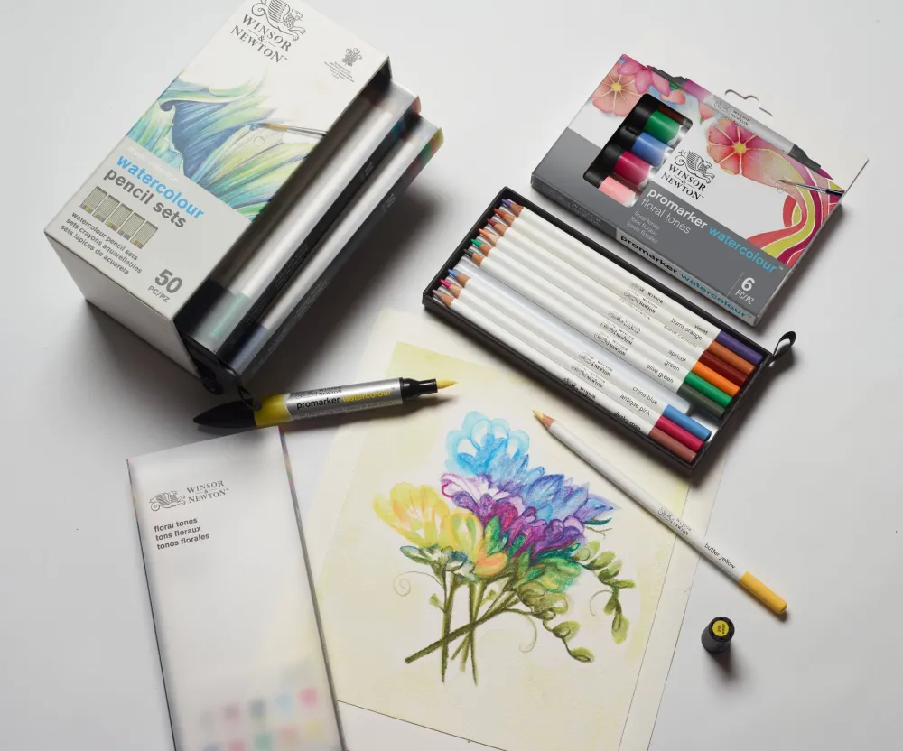 Winsor & Newton Zestaw kredek akwarelowych Watercolour Pencils - - 50 szt.