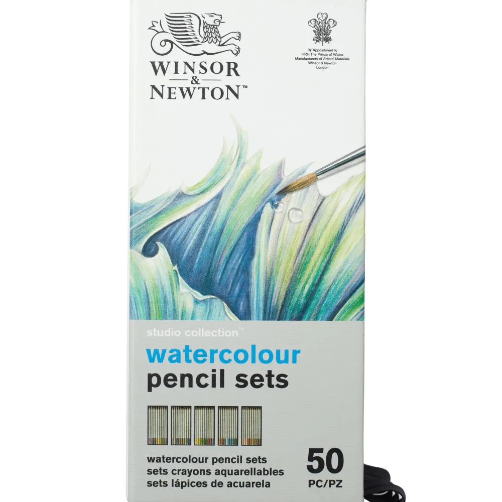 Winsor & Newton Zestaw kredek akwarelowych Watercolour Pencils - - 50 szt.