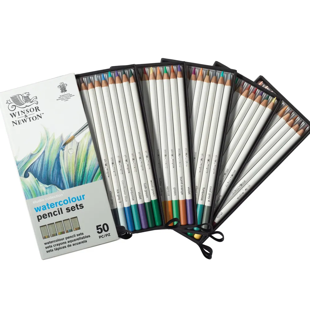 Winsor & Newton Zestaw kredek akwarelowych Watercolour Pencils - - 50 szt.