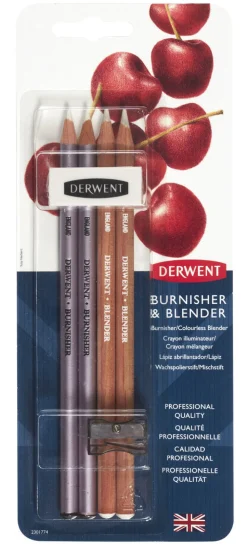 Derwent Zestaw kredek Burnisher & Blender - - 6 szt.