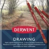 Derwent Zestaw kredek Drawing w metalowej kasecie - - 12 kolorów > Kredki