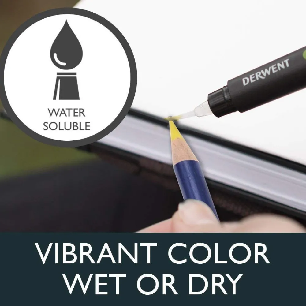 Derwent Zestaw kredek Inktense w metalowej kasecie - - 24 kolory > Kredki