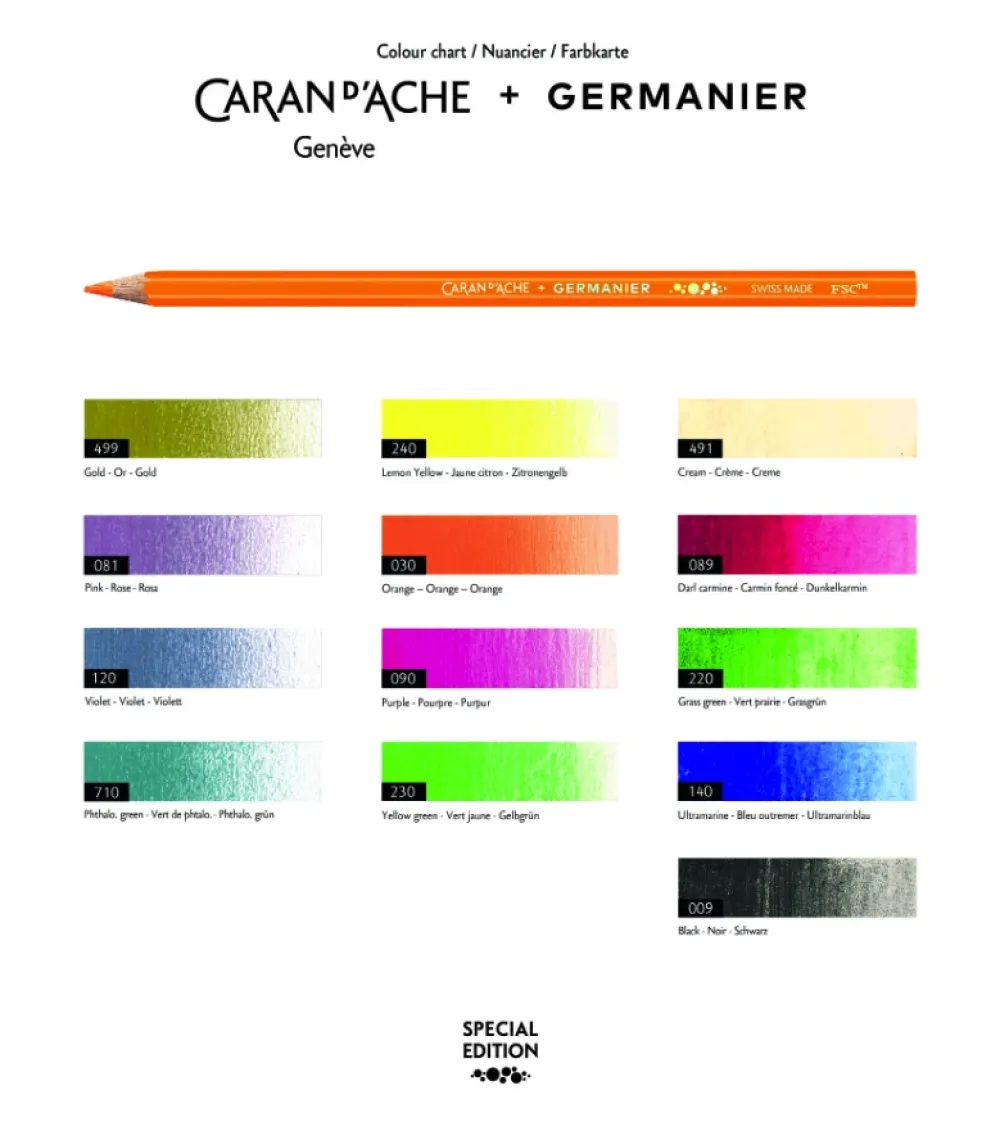 Caran d'Ache Zestaw kredek Limited Edition Germanier - - 13 szt. > Kredki