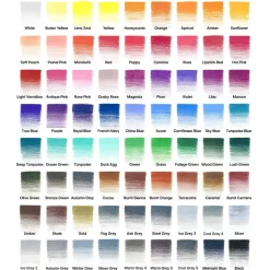 Winsor & Newton Zestaw kredek ołówkowych Colour Pencils - - 72 kolory