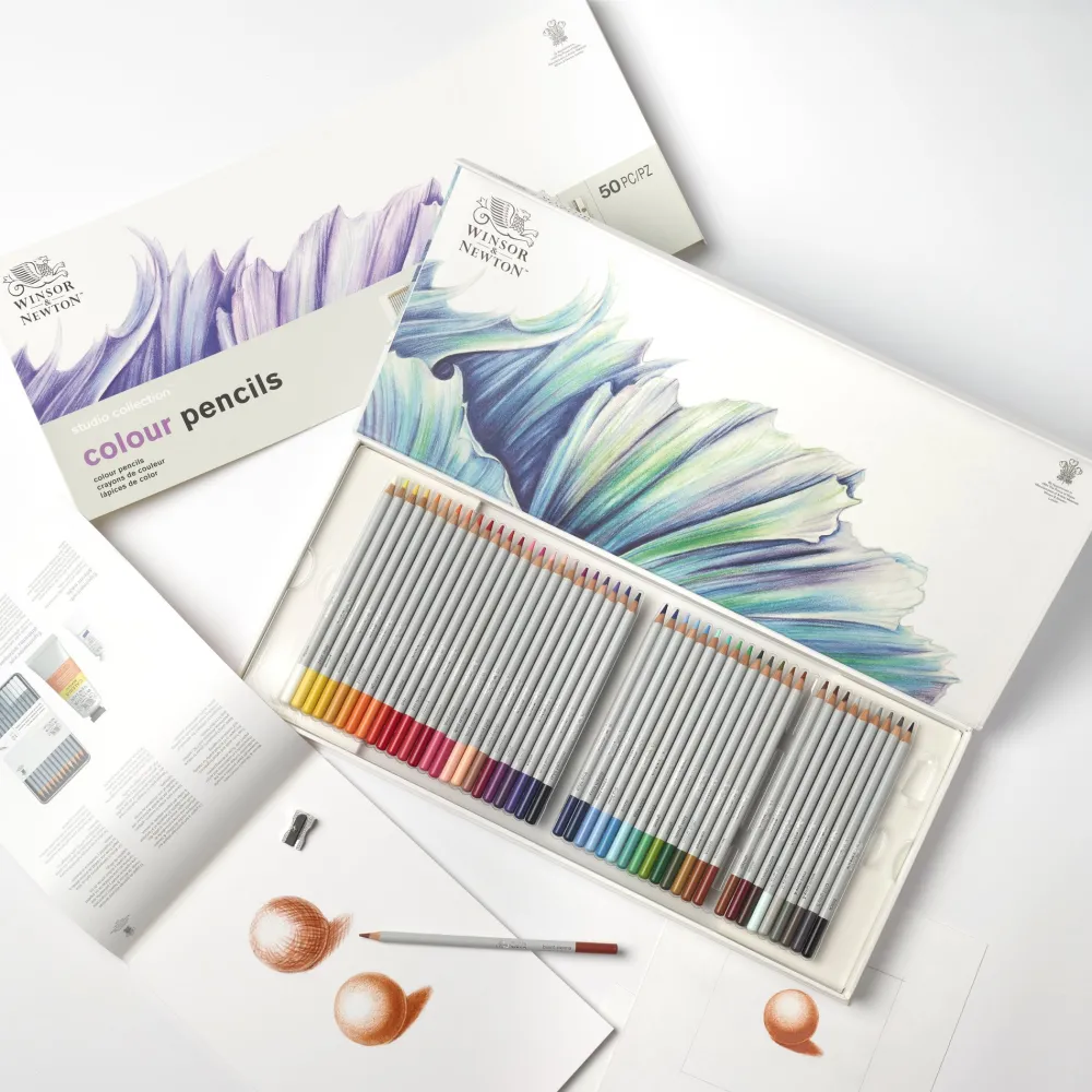 Winsor & Newton Zestaw kredek ołówkowych Colour Pencils - - 50 szt. > Kredki