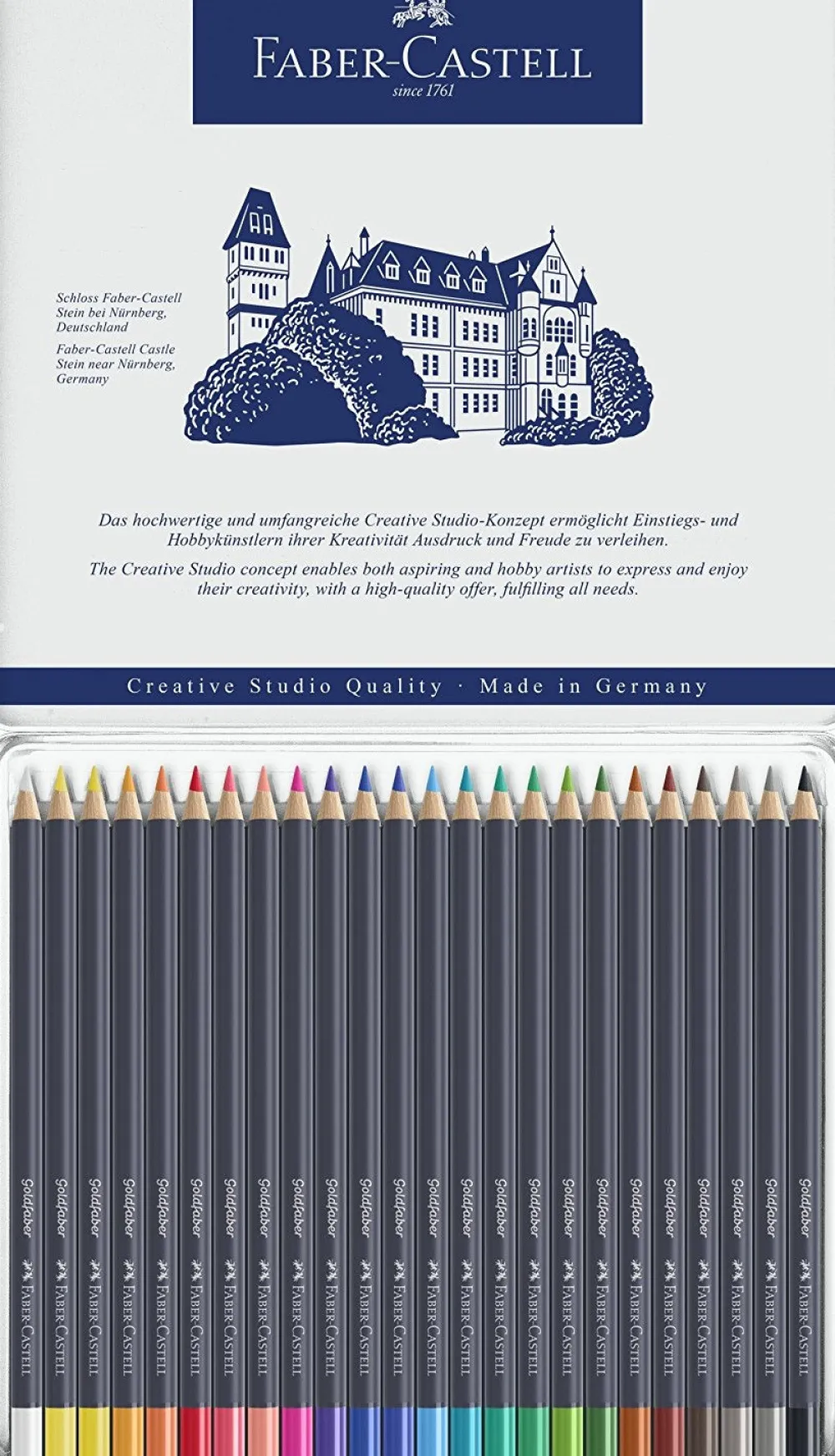 Faber-Castell Zestaw kredek ołówkowych Goldfaber - - 12 kolorów > Kredki
