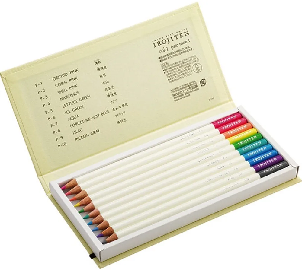 Tombow Zestaw kredek ołówkowych Irojiten, Vol. 2 - - 10 szt. > Kredki