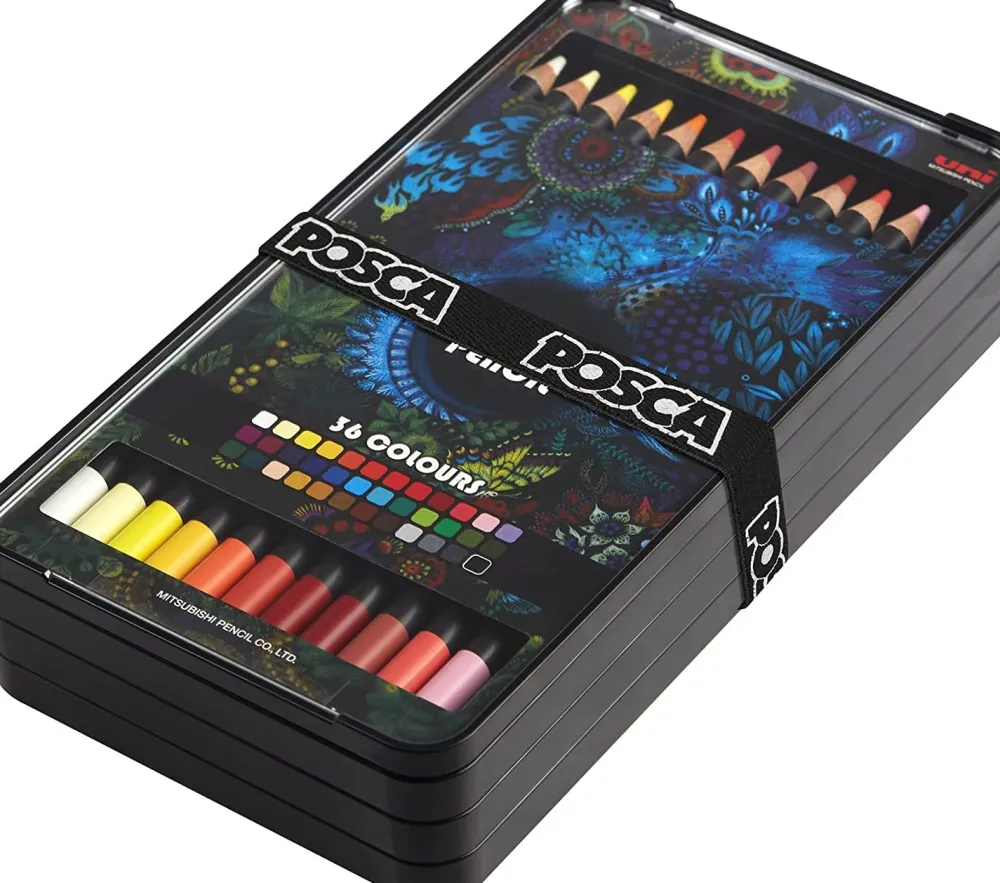 Uni Posca Zestaw kredek ołówkowych Posca Pencil - - 36 kolorów