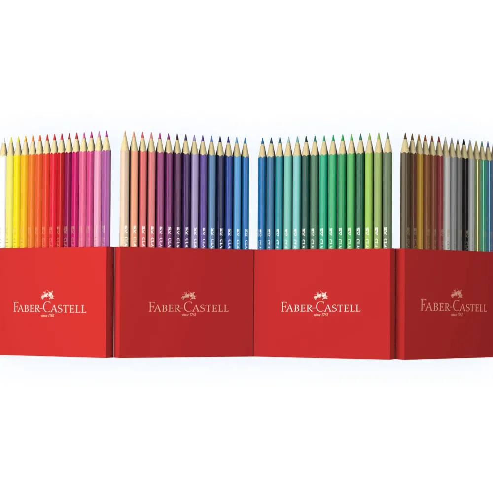 Dzieci Faber-Castell Zestaw kredek ołówkowych w pudełku, Zamek - - 60 kolorów