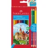 Dzieci Faber-Castell Zestaw kredek ołówkowych Zamek - - 12 kolorów