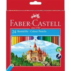 Faber-Castell Zestaw kredek ołówkowych Zamek - - 24 kolory