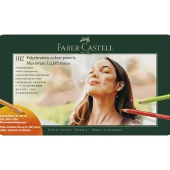 Faber-Castell Zestaw kredek Polychromos w metalowym etui - - 102 szt.