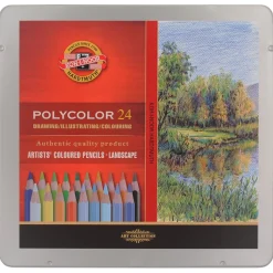 KOH-I-NOOR Zestaw kredek Polycolor - - Krajobraz, 24 szt. > Kredki