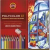 KOH-I-NOOR Zestaw kredek Polycolor z ołówkiem i temperówką - - 48 kolorów