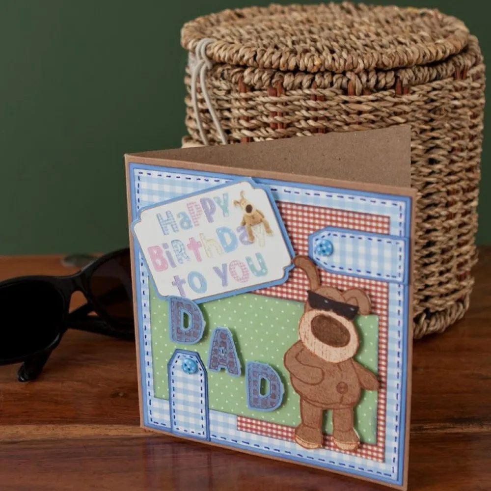 Papermania Zestaw kwadratowych kart i kopert - - Recycled Kraft, 50 szt.