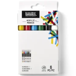 Liquitex Zestaw markerów akrylowych Classics - - 6 szt.
