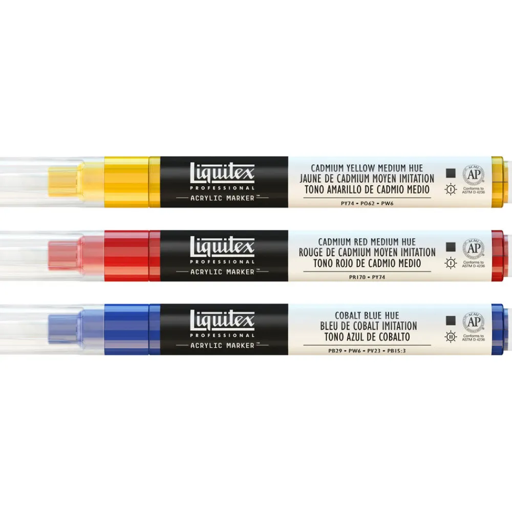Liquitex Zestaw markerów akrylowych Colour - - 3 szt. > Markery, Brushpeny I Pisaki