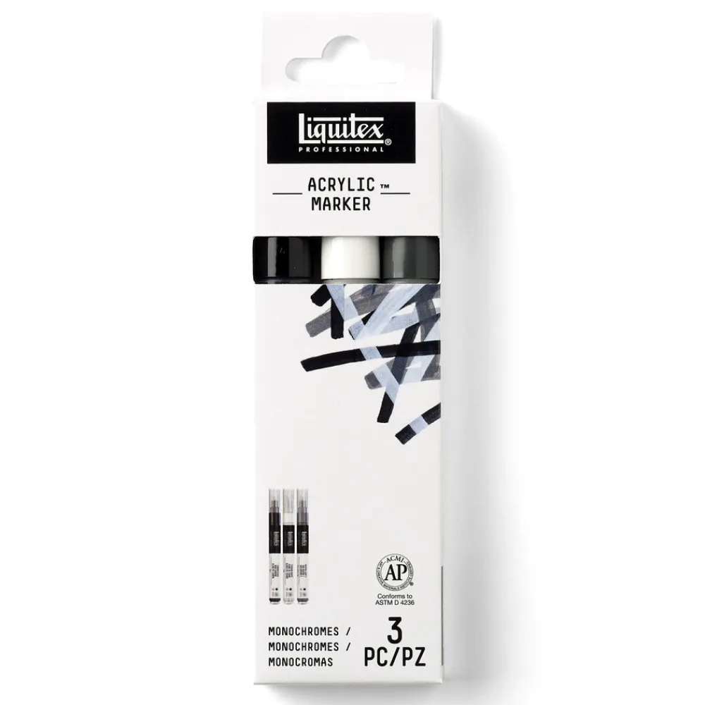 Liquitex Zestaw markerów akrylowych Essential - - 3 szt.