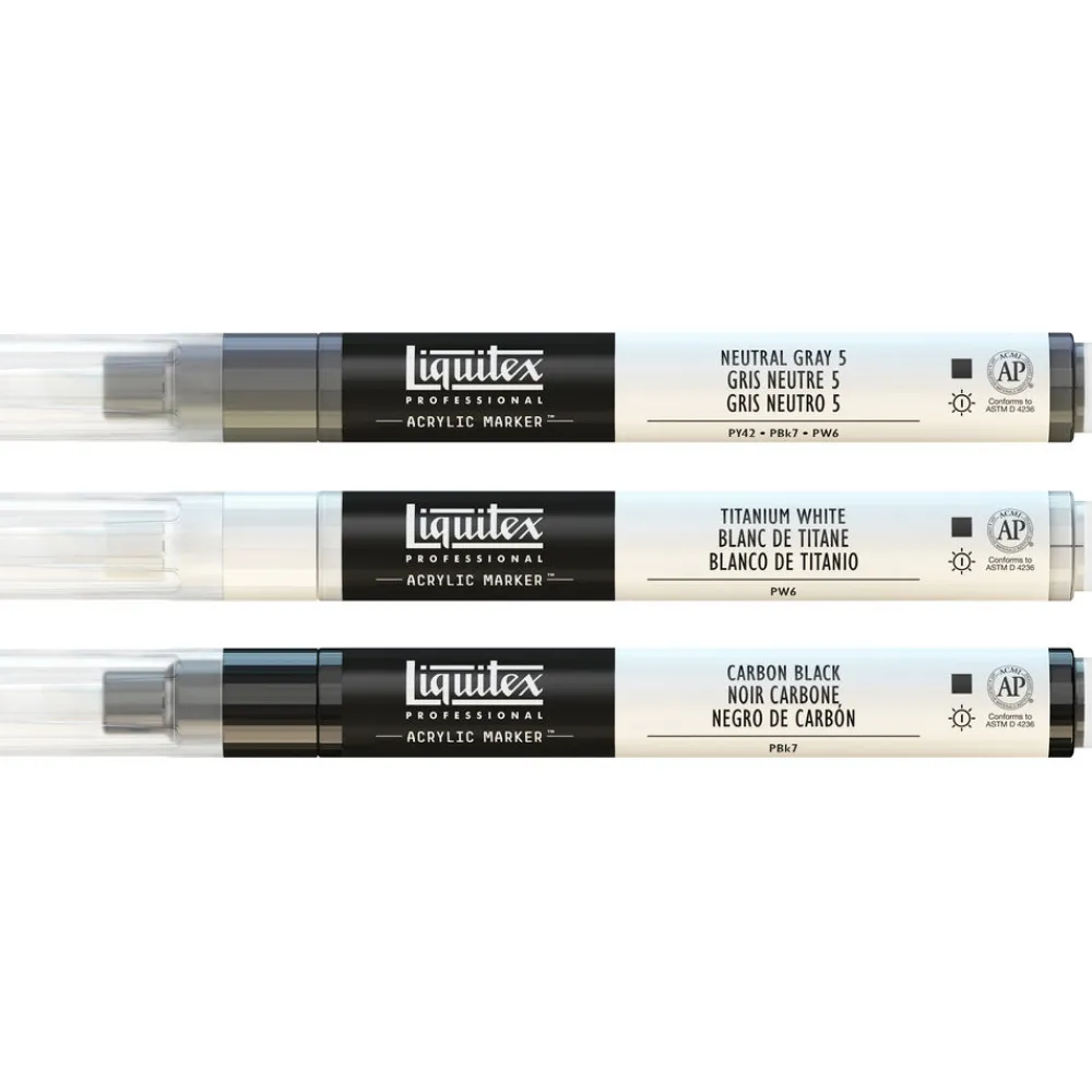 Liquitex Zestaw markerów akrylowych Essential - - 3 szt.
