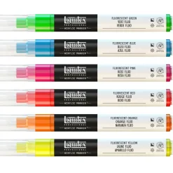 Liquitex Zestaw markerów akrylowych - - Fluorescent, 6 szt.