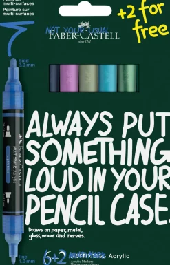 Faber-Castell Zestaw markerów akrylowych Multimark - - Frost 8 szt.