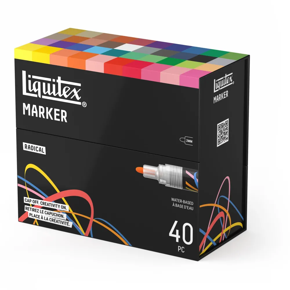 Liquitex Zestaw markerów akrylowych Radical - - 40 szt.