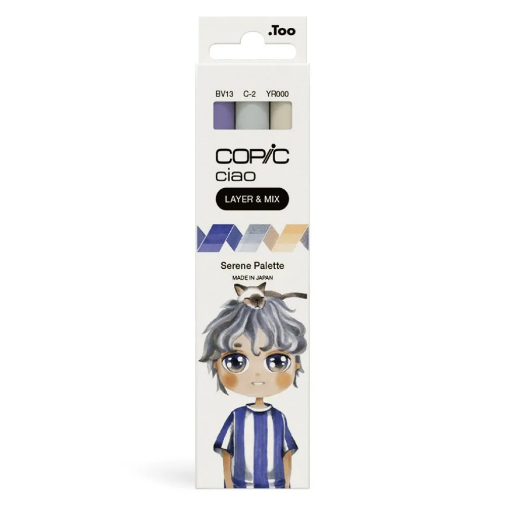 Copic Zestaw markerów dwustronnych Ciao - Serene 3 szt. > Markery, Brushpeny I Pisaki