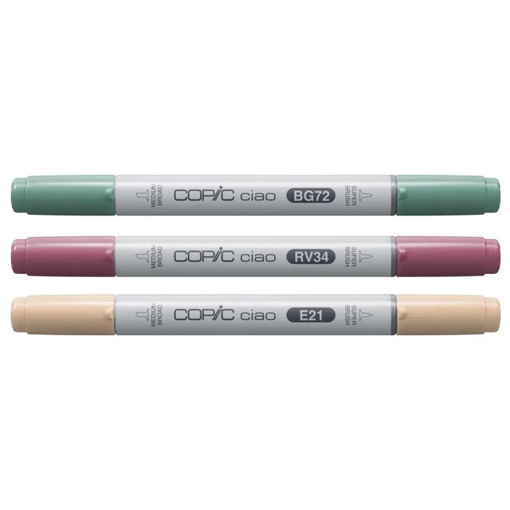 Copic Zestaw markerów dwustronnych Ciao - Vibrant 3 szt. > Markery, Brushpeny I Pisaki