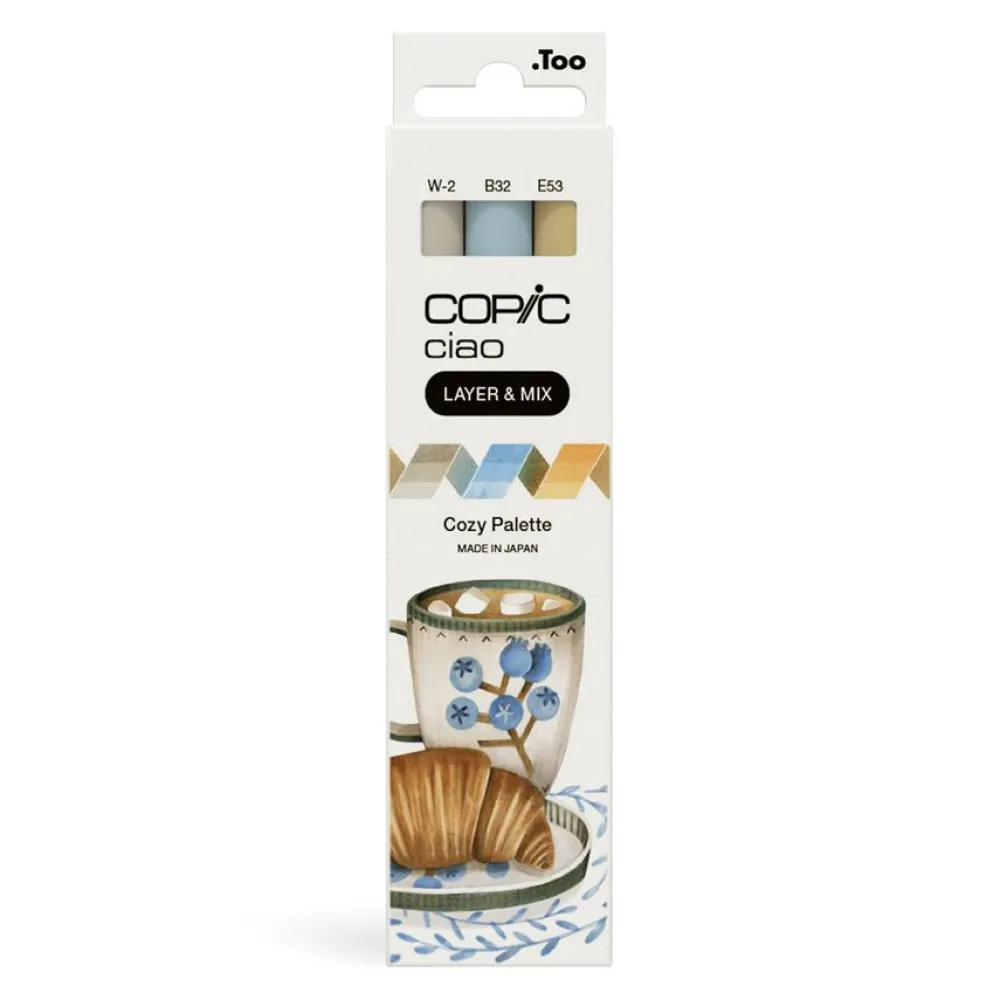 Copic Zestaw markerów dwustronnych Ciao - Cozy 3 szt. > Markery, Brushpeny I Pisaki