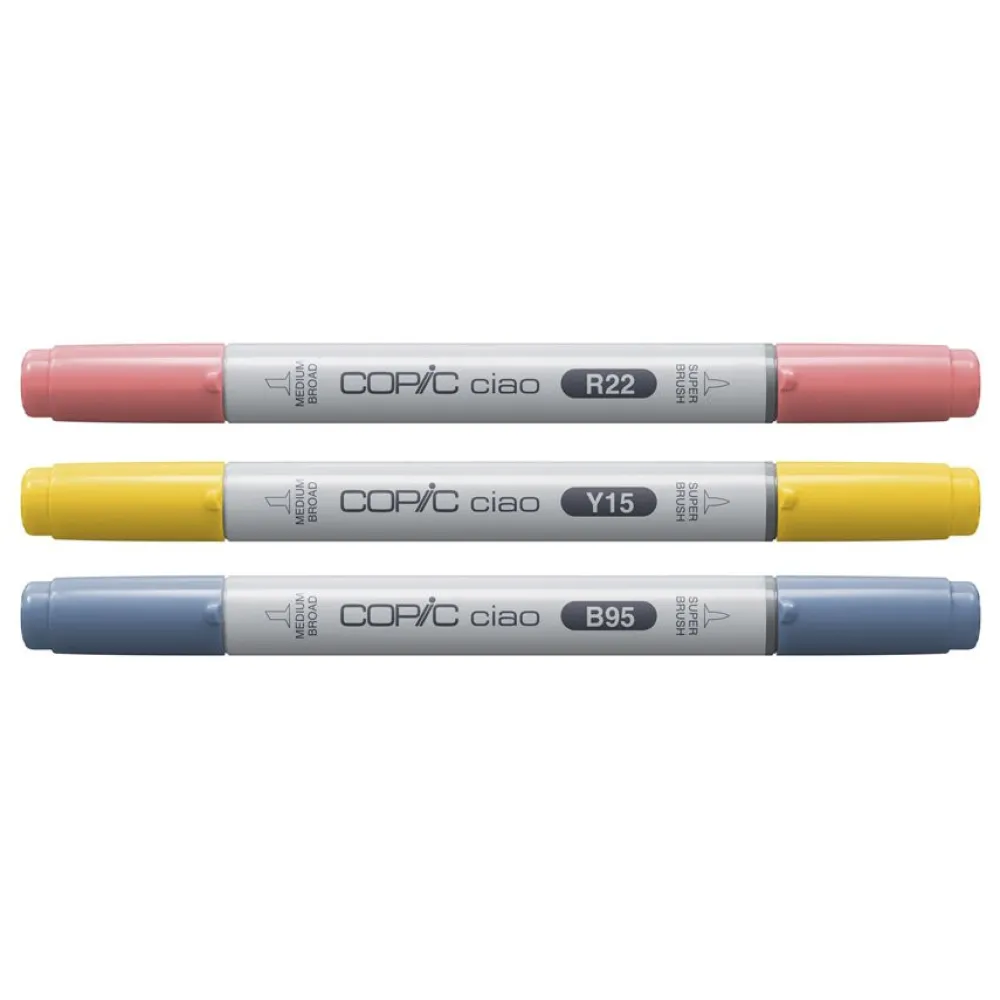 Copic Zestaw markerów dwustronnych Ciao - Brilliant 3 szt. > Markery, Brushpeny I Pisaki