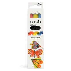 Copic Zestaw markerów dwustronnych Ciao - Brilliant 3 szt. ><noscript><img width=