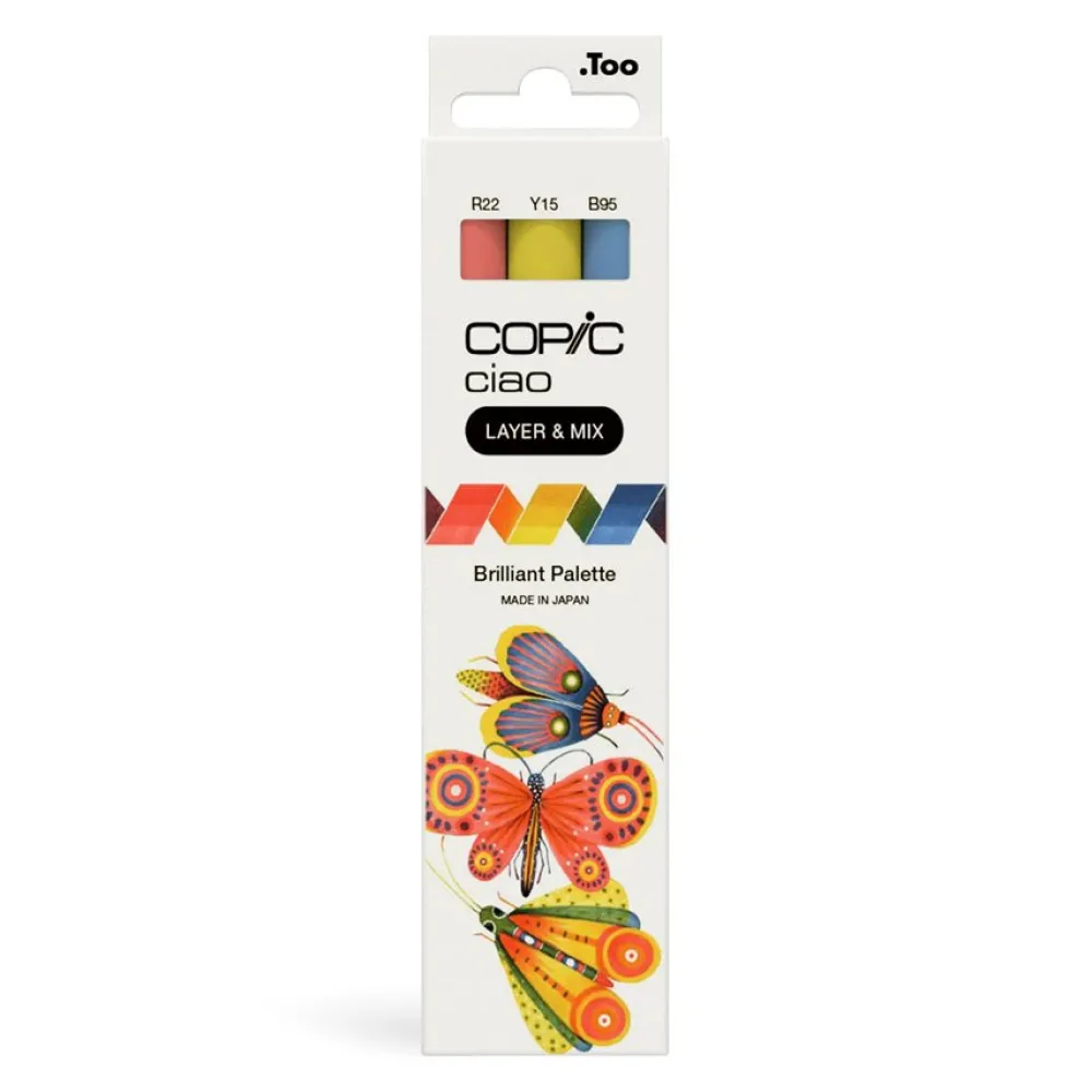Copic Zestaw markerów dwustronnych Ciao - Brilliant 3 szt. > Markery, Brushpeny I Pisaki