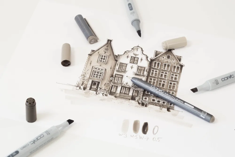 Copic Zestaw markerów dwustronnych Ciao Shade - Dark Warm Gray > Markery, Brushpeny I Pisaki