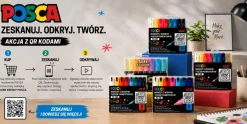 Uni Posca Zestaw markerów Posca Groovy Colours - Uni - 20 kolorów > Markery, Brushpeny I Pisaki